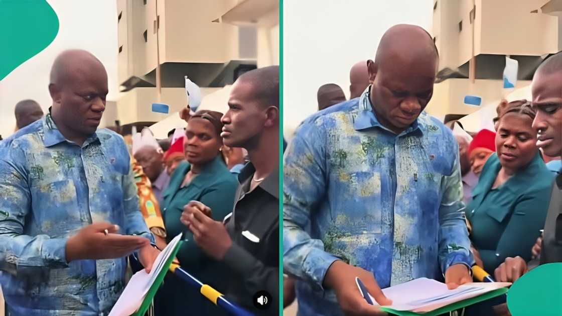 Man hands CV to Gabon president Brice Clotaire Oligui Nguema, lands job on the spot