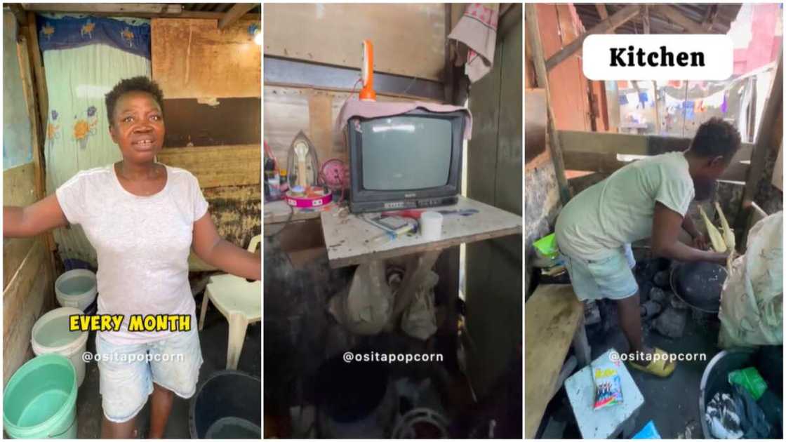 Rented apartment in Nigeria/Lady and her TV Rented apartment in Nigeria/Lady and her TV