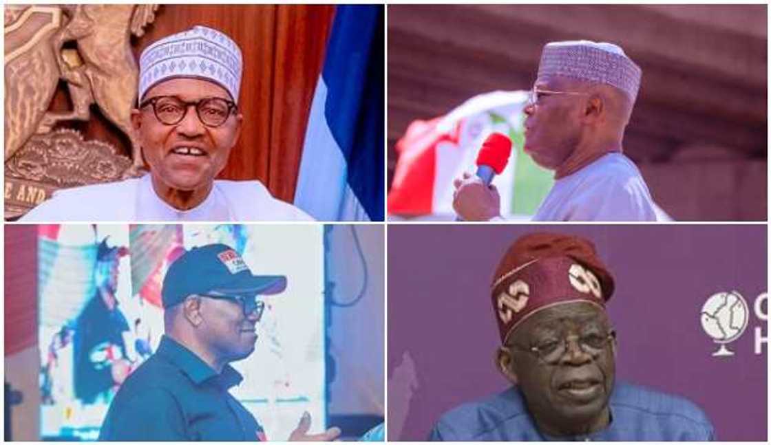 President Muhammadu Buhari/Atiku Abubakar/Peter Obi/Bola Tinubu/2023 Election/APC/PDP/Labour Party President Muhammadu Buhari/Atiku Abubakar/Peter Obi/Bola Tinubu/2023 Election/APC/PDP/Labour Party