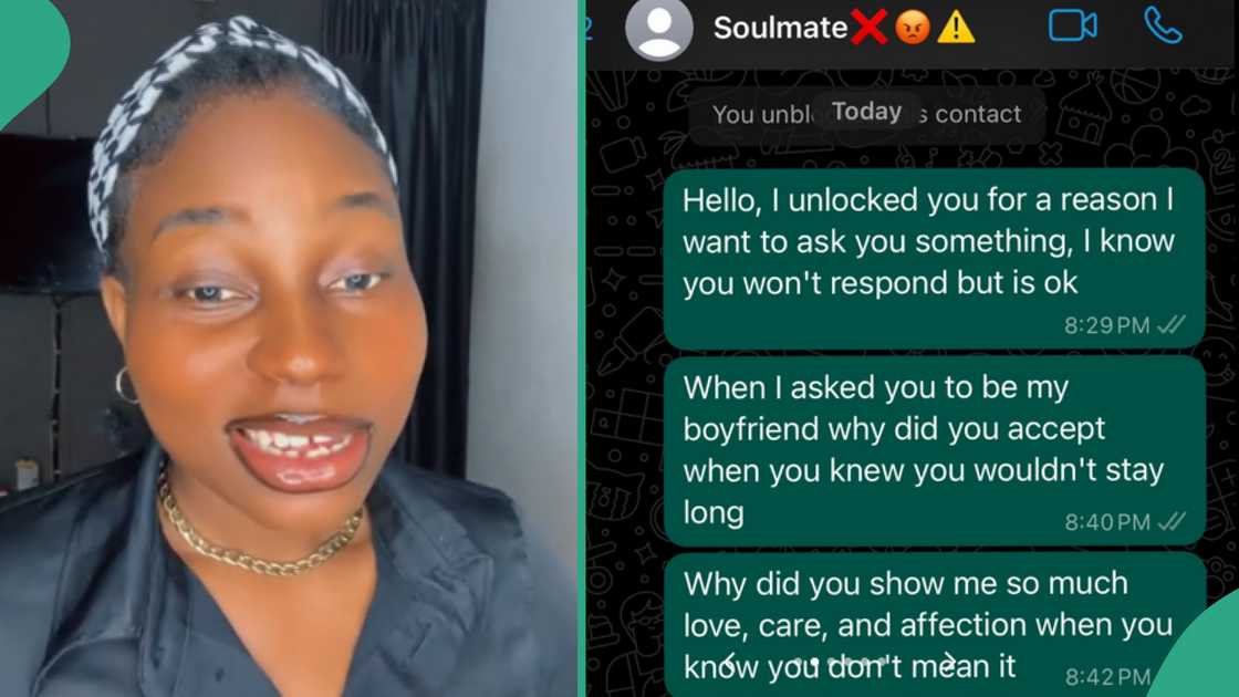 Reactions as lady shows WhatsApp messages she wrote her boyfriend who died 6 years ago