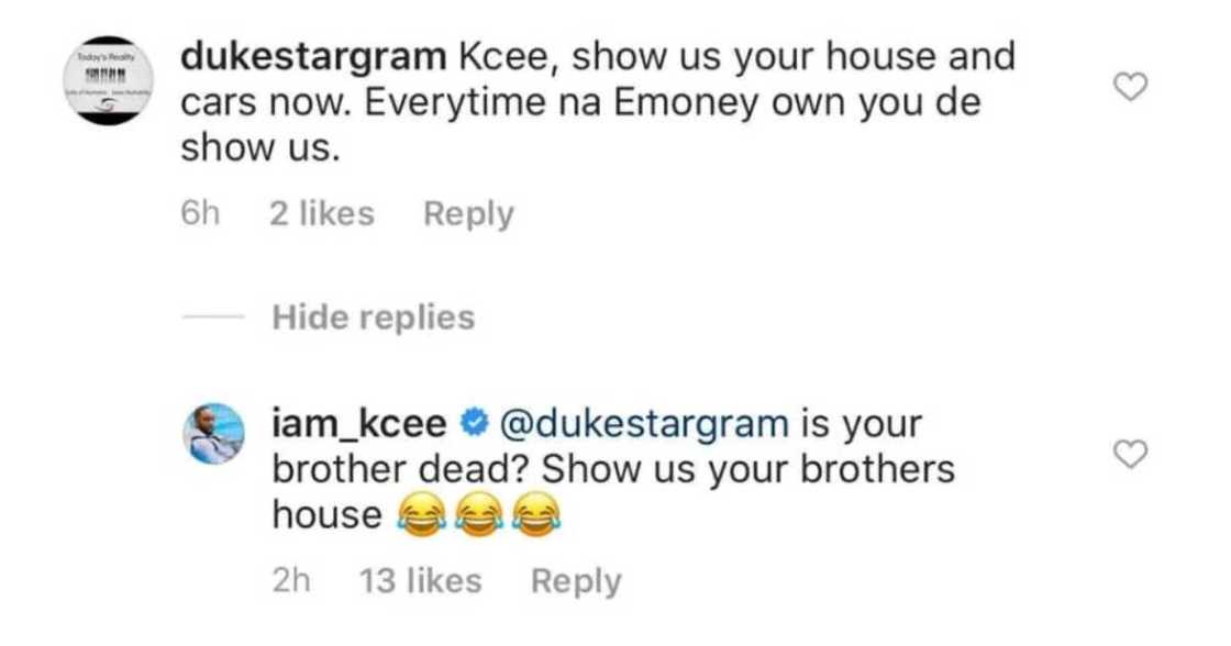Kcee and Emoney Kcee and Emoney