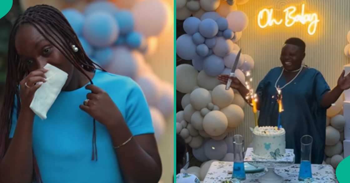 A woman gets people talking after organising a surprise baby shower for her pregnant househelp.