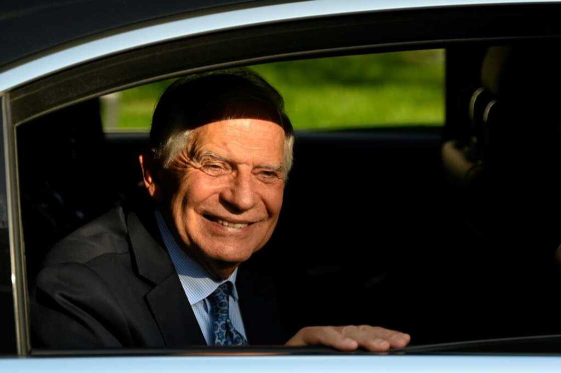 EU foreign policy chief Josep Borrell leaves after delivering a speech at Peking University in Beijing EU foreign policy chief Josep Borrell leaves after delivering a speech at Peking University in Beijing