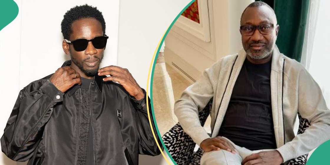 Mr Eazi says his father in law does not own a private jet. Mr Eazi says his father in law does not own a private jet.
