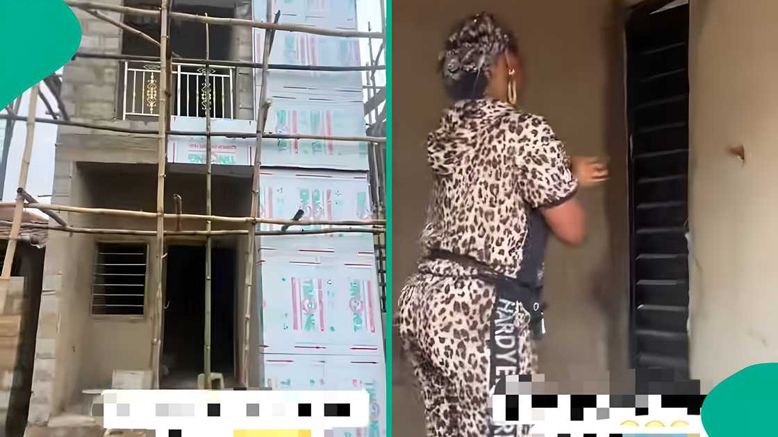 Nigerian woman credits God for transformation of small herb shop into duplex