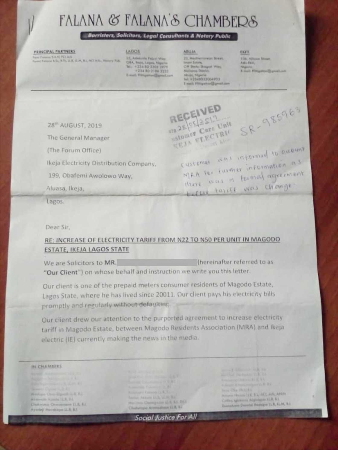 Falana to sue IKEDC and Magodo residents association for misrepresentation of its client Falana to sue IKEDC and Magodo residents association for misrepresentation of its client