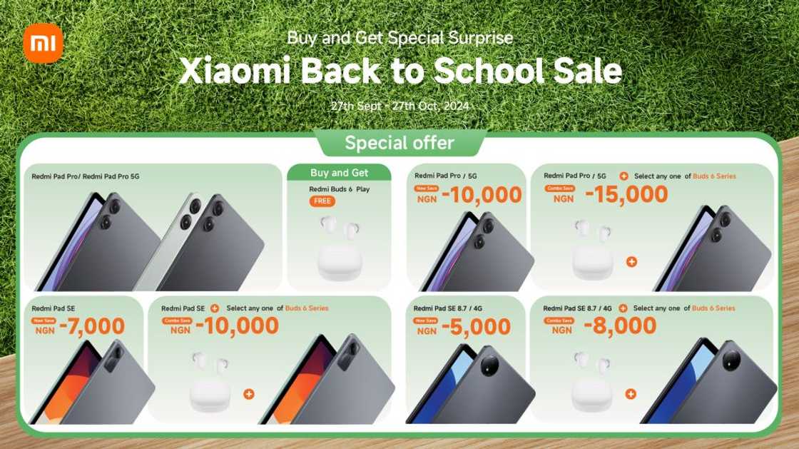 Xiaomi Nigeria Back-to-School Promotion: Gear Up with Amazing Offers on Redmi Pads & Buds!