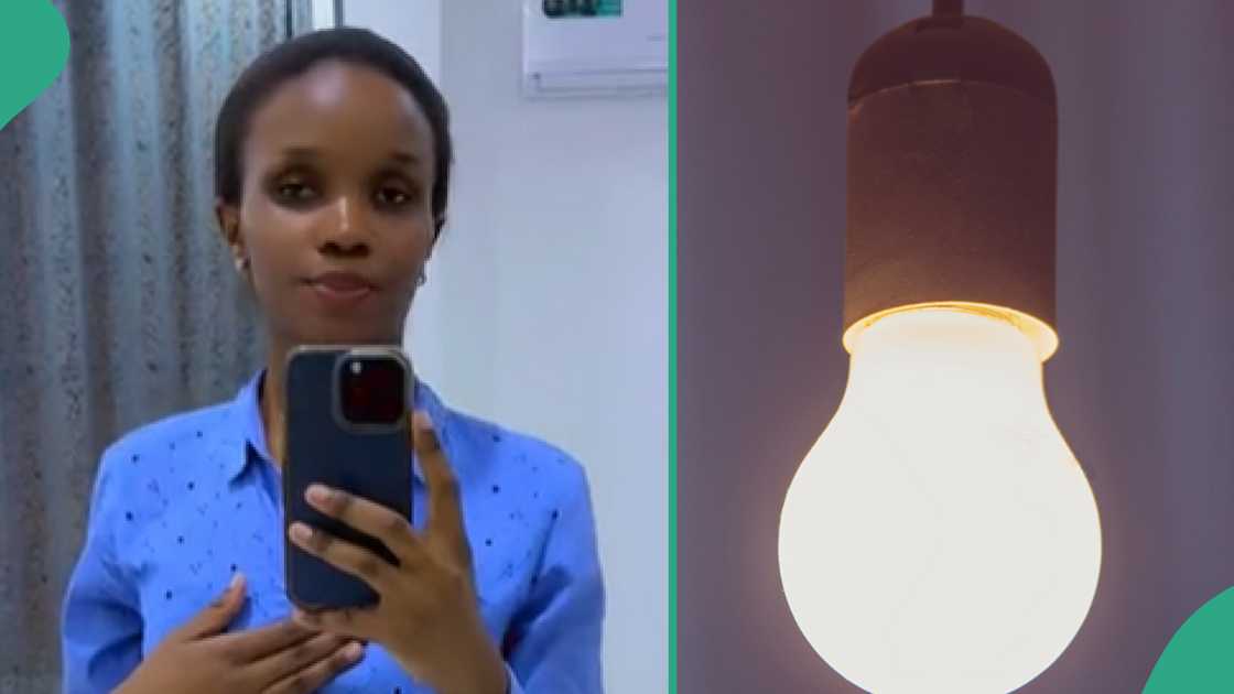 Lady who pays N225 per unit of electricity. Lady who pays N225 per unit of electricity.