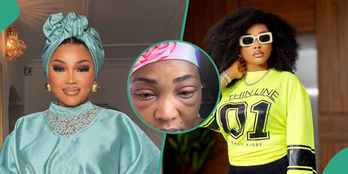 Mercy Aigbe speaks Thinline. Mercy Aigbe speaks Thinline.