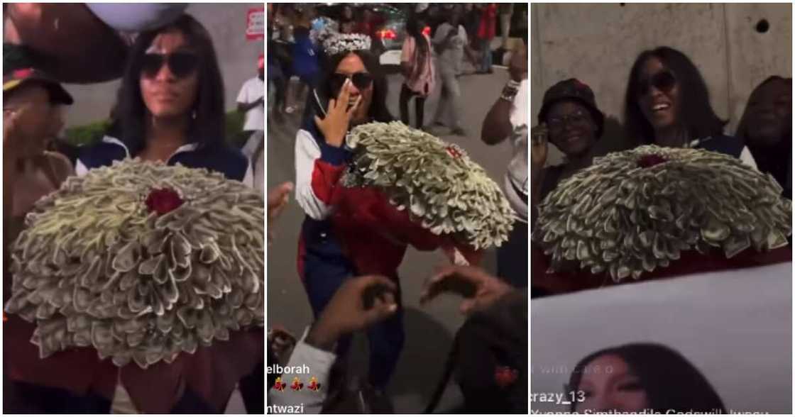 BBTitans star Yvonne's fans welcome her as she lands in Nigeria. BBTitans star Yvonne's fans welcome her as she lands in Nigeria.