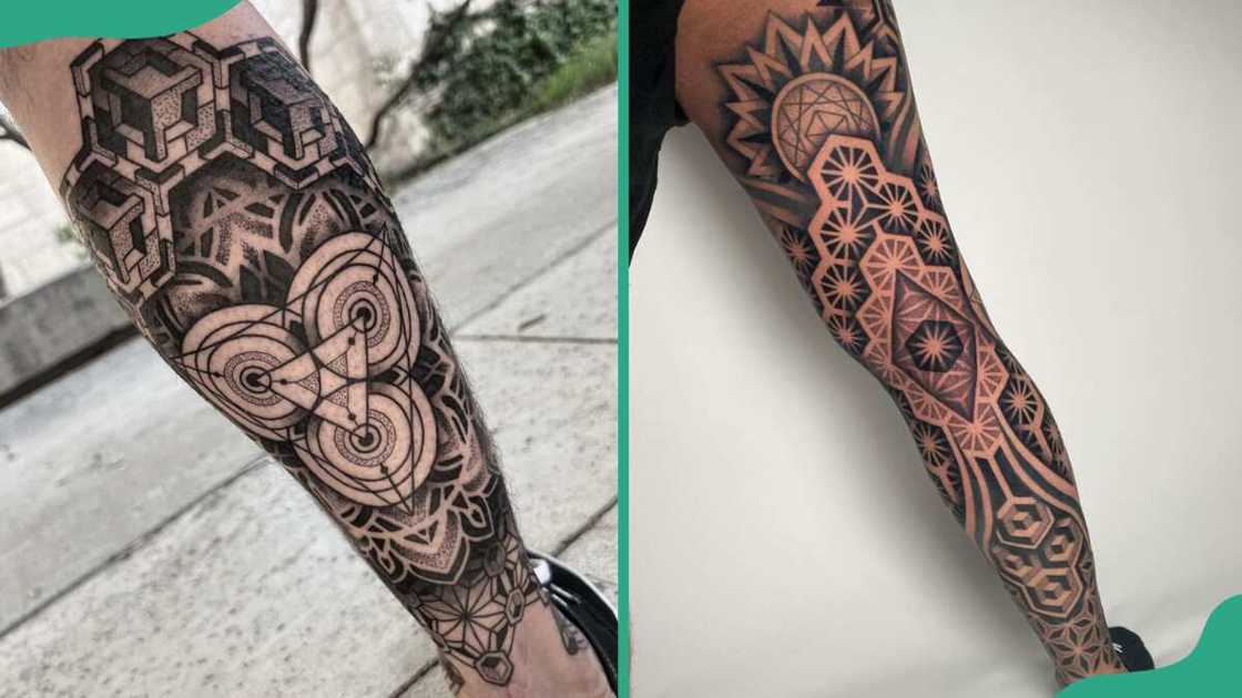 Geometric shapes tattoos Geometric shapes tattoos