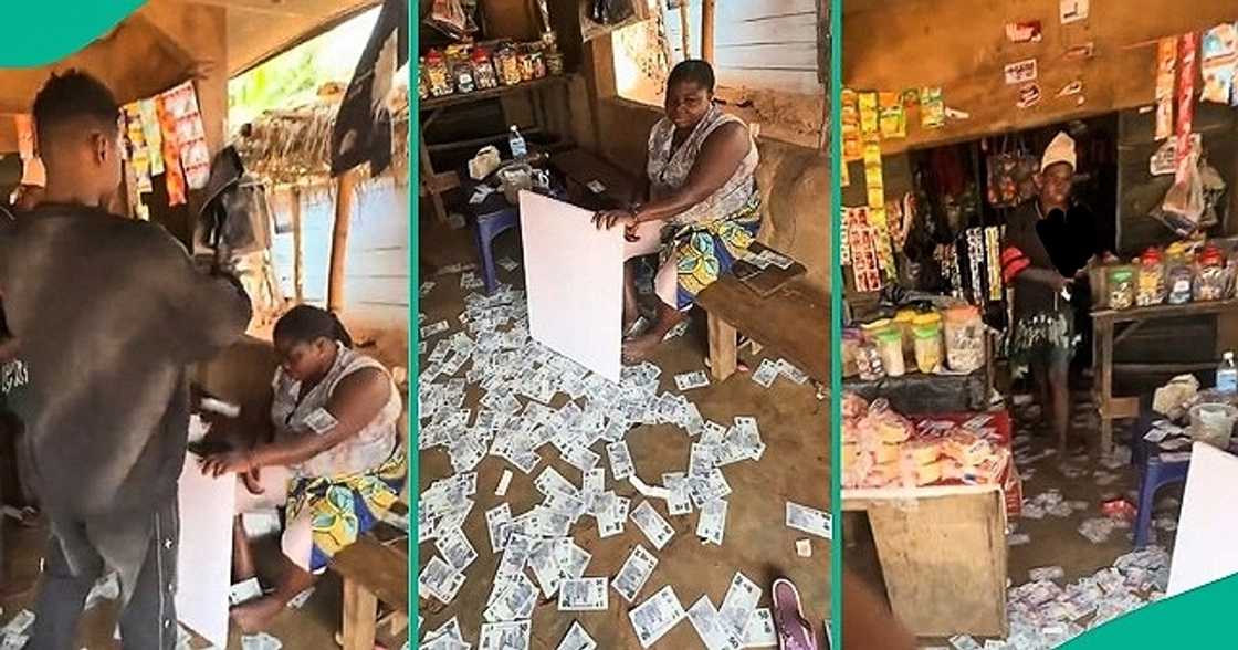 Nigerian boys spray cash on mum