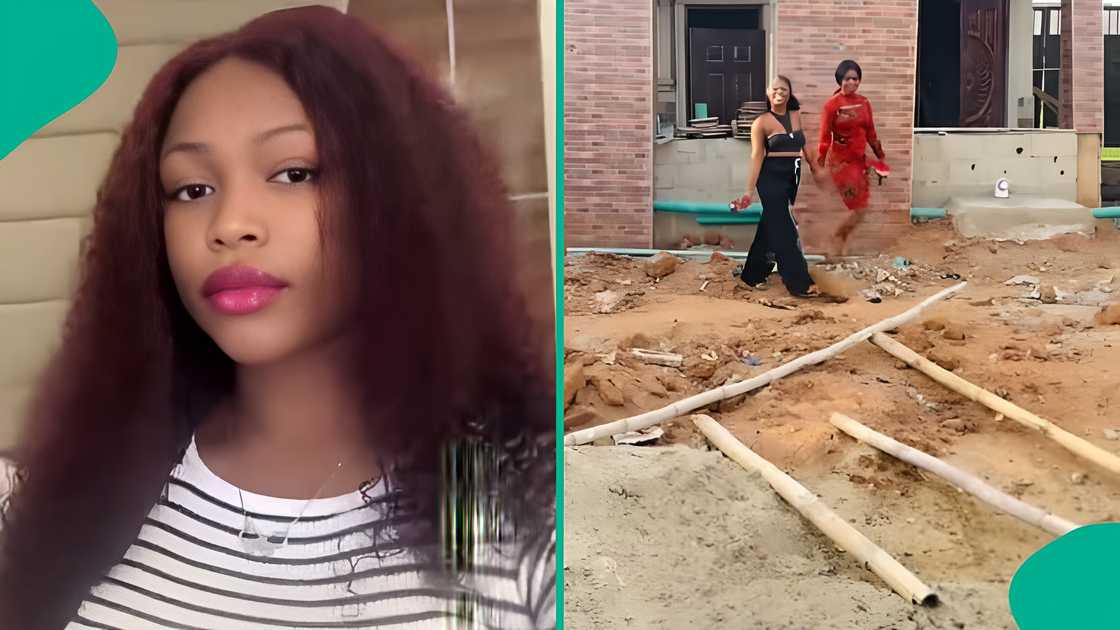Lady and her sister celebrate as they break family curse, build house together Lady and her sister celebrate as they break family curse, build house together
