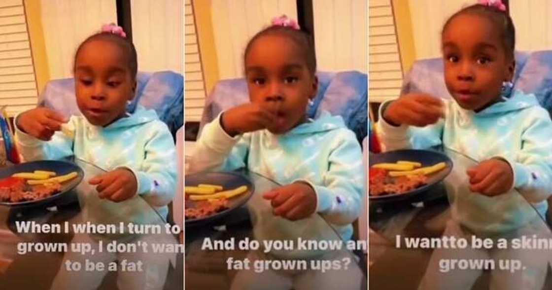 Little girl wants to be skinny, shades mum Little girl wants to be skinny, shades mum