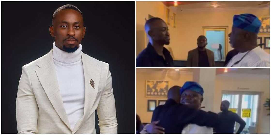 BBNaija's Saga and dad reunite in emotional video BBNaija's Saga and dad reunite in emotional video