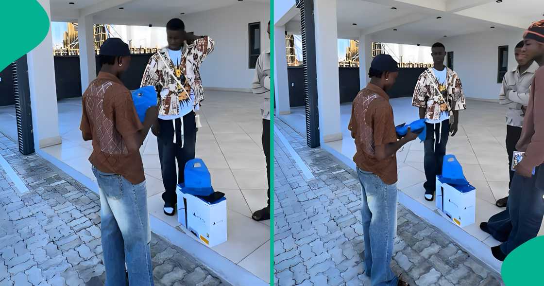 Man surprises his childhood friend with iPhone 14 Pro Max Man surprises his childhood friend with iPhone 14 Pro Max