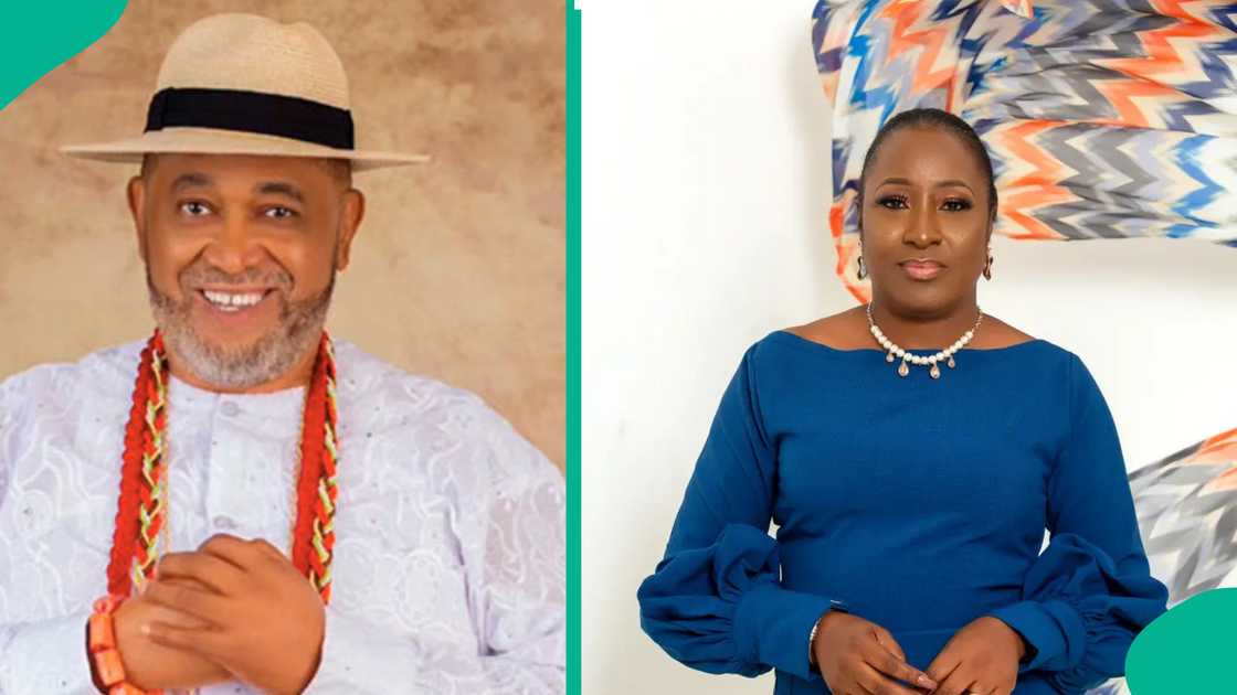 Patrick Doyle celebrates Ireti Doyle's success. Patrick Doyle celebrates Ireti Doyle's success.