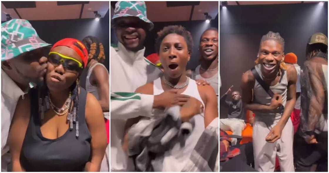 Photos of Kizz Daniel, Bella Shmurda and Seyi Vibez Photos of Kizz Daniel, Bella Shmurda and Seyi Vibez