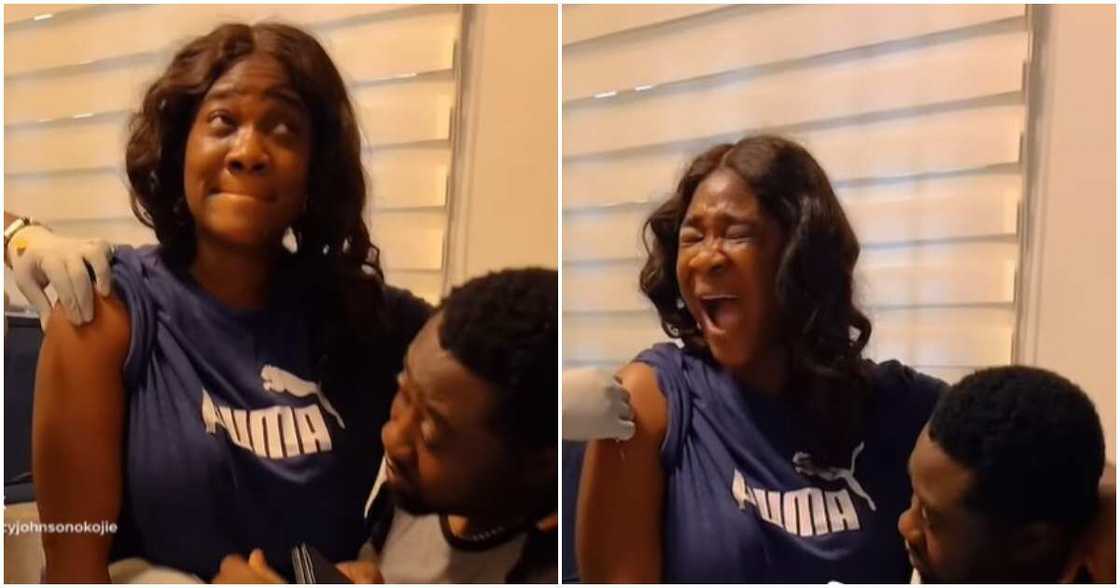 Mercy Johnson, COVID-19 shots Mercy Johnson, COVID-19 shots