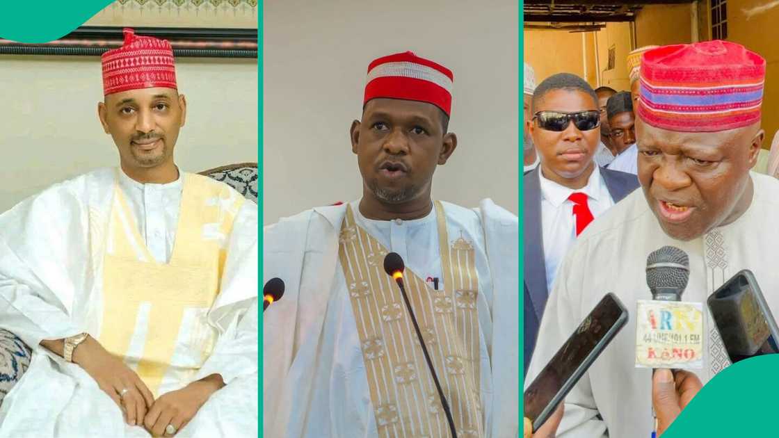 Wasu daga cikin kwamishinonin Kano da suka yi murabus Wasu daga cikin kwamishinonin Kano da suka yi murabus