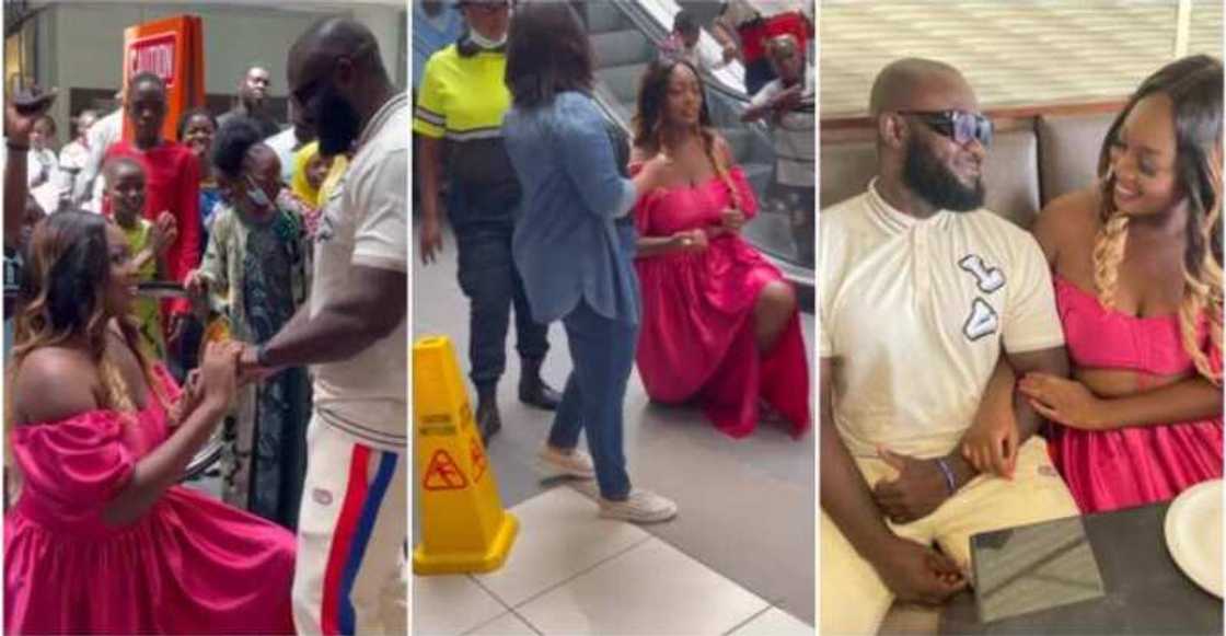 Public wedding proposal/confident lady gave her lover a ring. Public wedding proposal/confident lady gave her lover a ring.