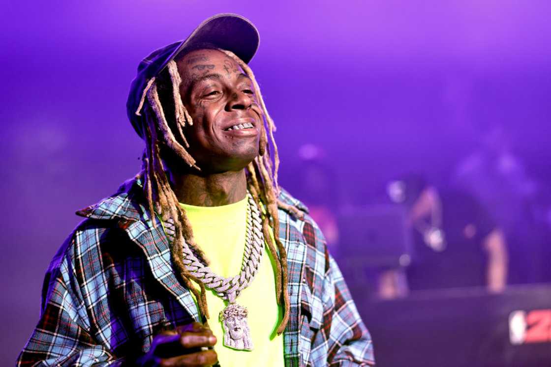 Lil Wayne performs onstage at the NBA 2K23 Launch Event at Rolling Greens