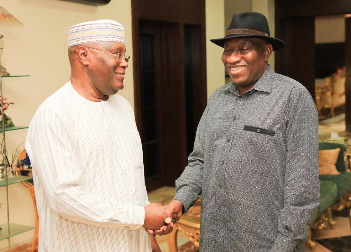 Jonathan ya gana da Atiku Abubakar Jonathan ya gana da Atiku Abubakar