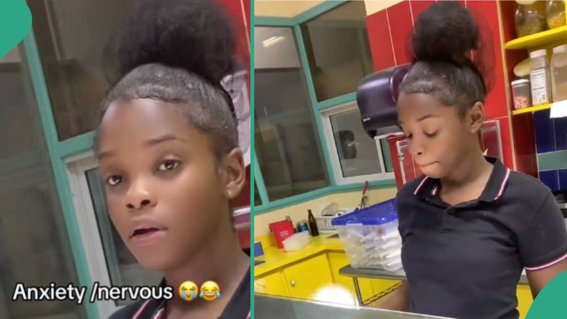 Lady sells food to her boyfriend at restaurant. Lady sells food to her boyfriend at restaurant.
