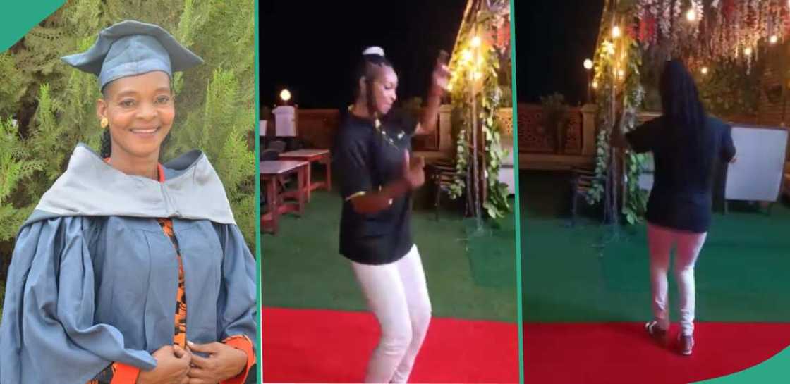 Reactions trail video of Anyim Veronica vibing happily to Flavour's song while dancing in hotel Reactions trail video of Anyim Veronica vibing happily to Flavour's song while dancing in hotel