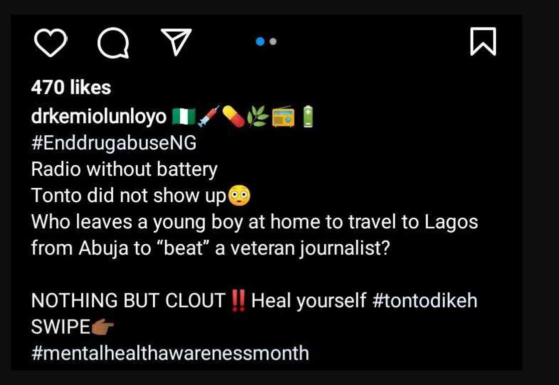 Radio without battery: Drama as Kemi Olunloyo drags Tonto Dikeh, says actress failed to show up