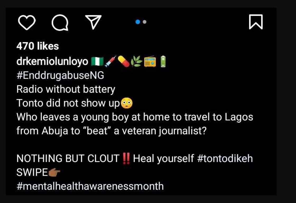 Radio without battery: Drama as Kemi Olunloyo drags Tonto Dikeh, says actress failed to show up Radio without battery: Drama as Kemi Olunloyo drags Tonto Dikeh, says actress failed to show up