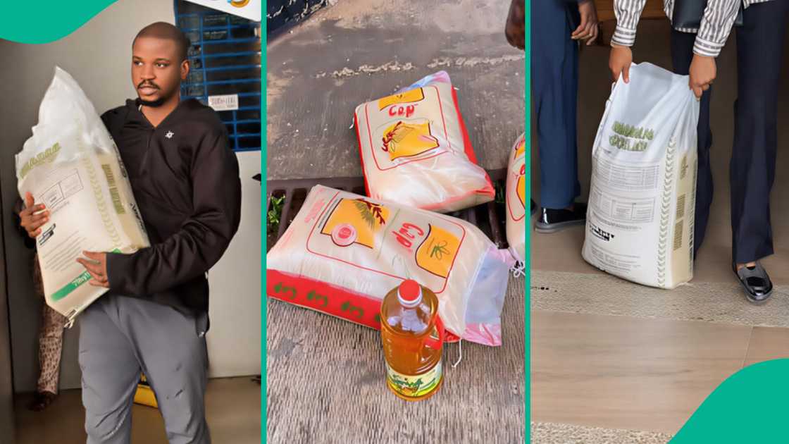 A Nigerian company gave Christmas gifts to its staff.