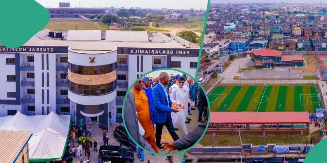 Gov Babajide Sanwo-Olu and Femi Gbajabiamila commissioned several projects in Lagos State, on Tuesday, January 2.