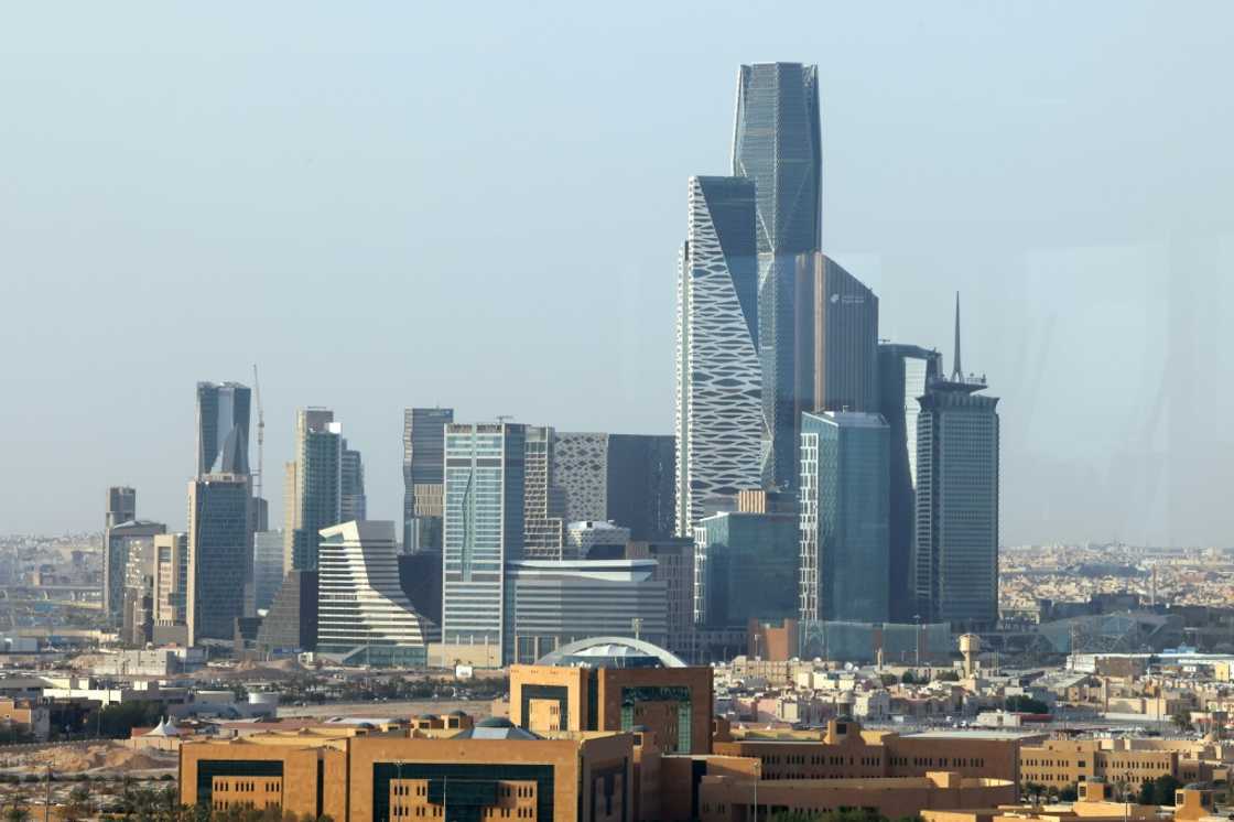 King Abdullah Financial Centre in Riyadh, the capital of Saudi Arabia which is hosting thousands of delegates for the Future Investment Initiative