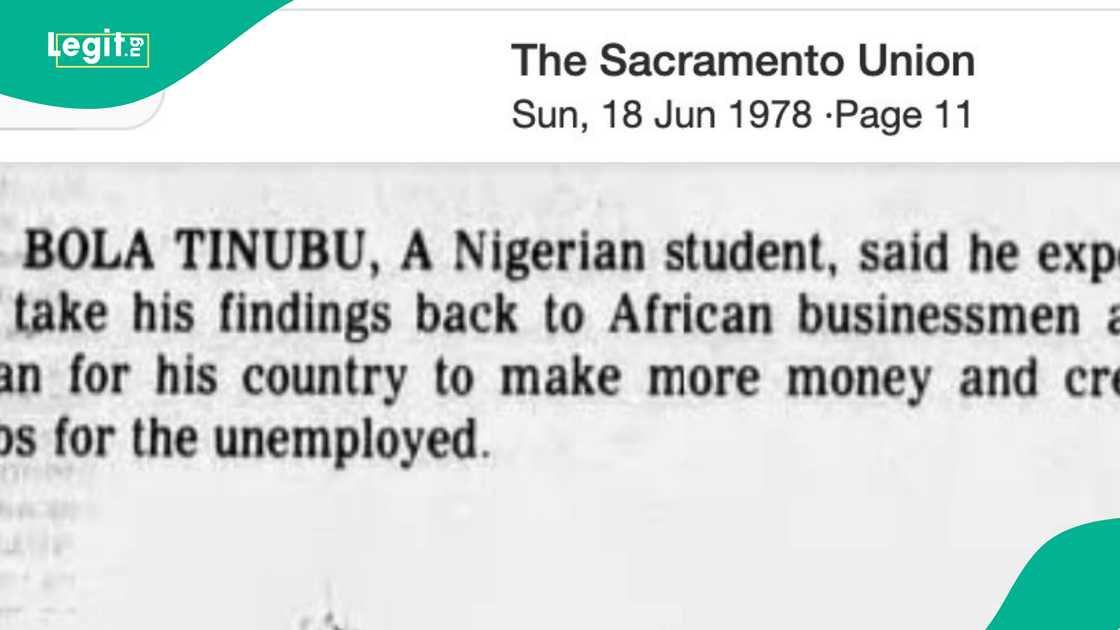 Chicago State University student Bola Tinubu shared plans to boost Nigeria’s economy through racing insights. Rare 1978 report highlights Tinubu’s business vision for Nigeria while studying in the U.S. Chicago State University student Bola Tinubu shared plans to boost Nigeria’s economy through racing insights. Rare 1978 report highlights Tinubu’s business vision for Nigeria while studying in the U.S.