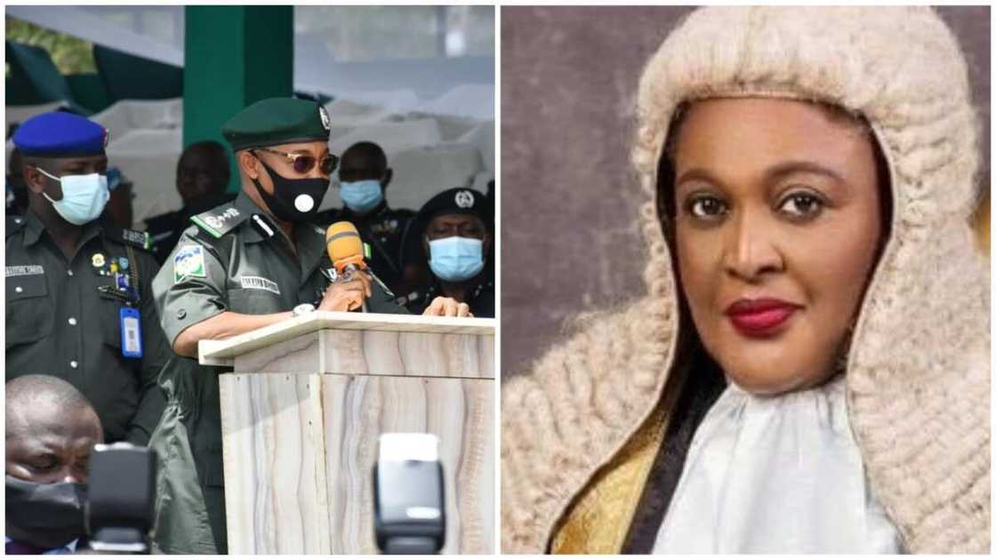 Justice Odili and IGP Justice Odili and IGP