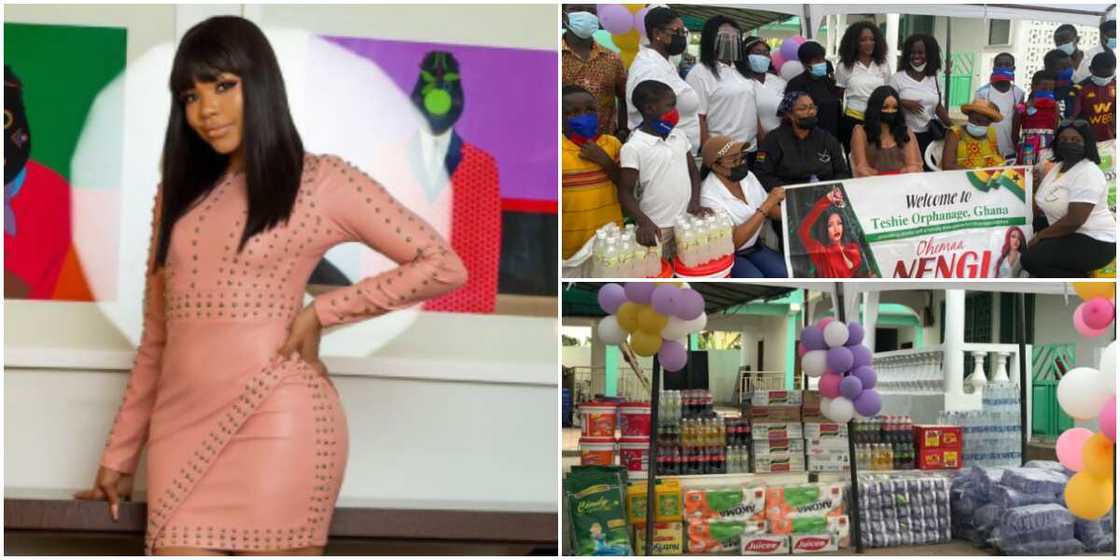 BBNaija's Nengi arrives in Ghana, visits orphanage with gift items (photo, video) BBNaija's Nengi arrives in Ghana, visits orphanage with gift items (photo, video)