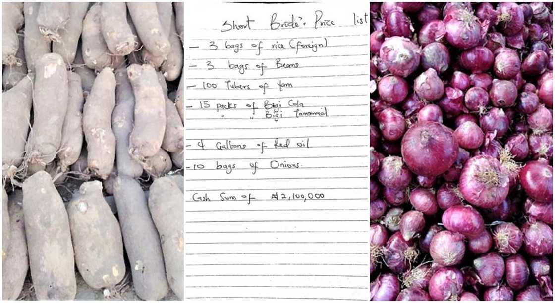 Nigerian family demands N2.1m as bride price usually paid before wedding. Nigerian family demands N2.1m as bride price usually paid before wedding.