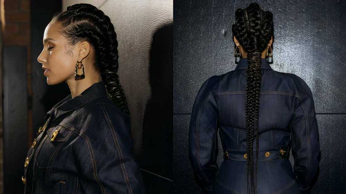 Alicia Keys braids