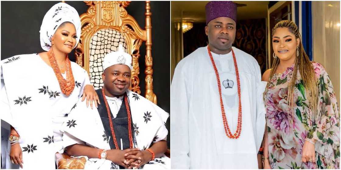 Oba Elegushi and his 1st wife Oba Elegushi and his 1st wife