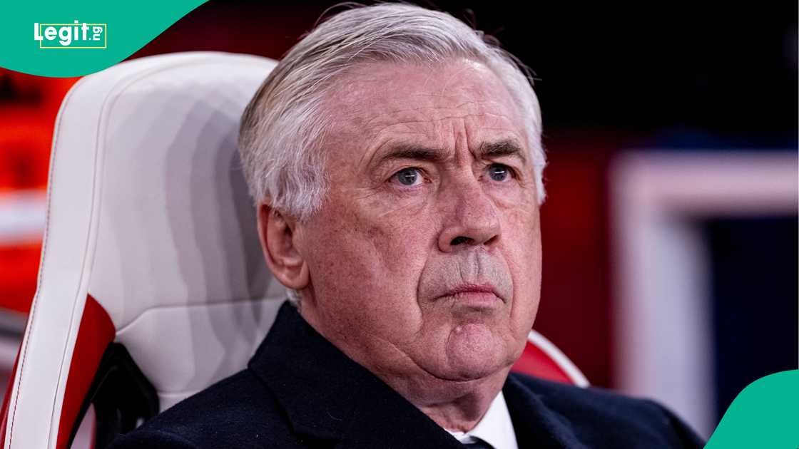 Carlo Ancelotti admitted he was disappointed after Real Madrid's loss to Arsenal in the Champions League quarter-final first leg. Carlo Ancelotti admitted he was disappointed after Real Madrid's loss to Arsenal in the Champions League quarter-final first leg.
