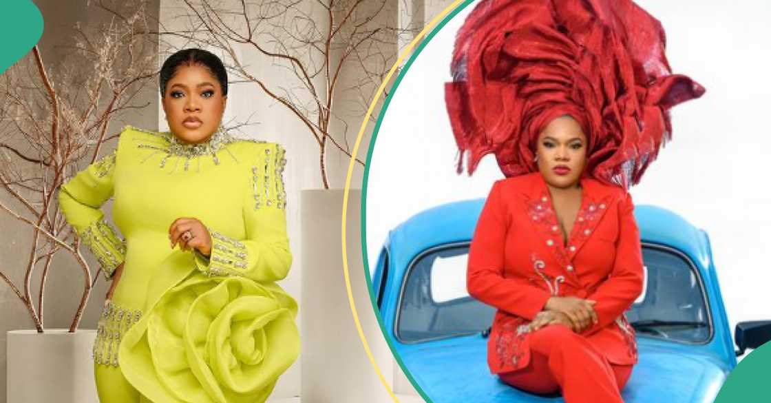 Toyin Abraham sheds tears after her movie premiere Toyin Abraham sheds tears after her movie premiere