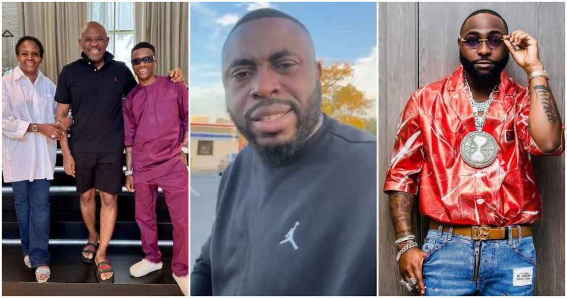 Wizkid with the Elumelus and Samklef with Davido Wizkid with the Elumelus and Samklef with Davido