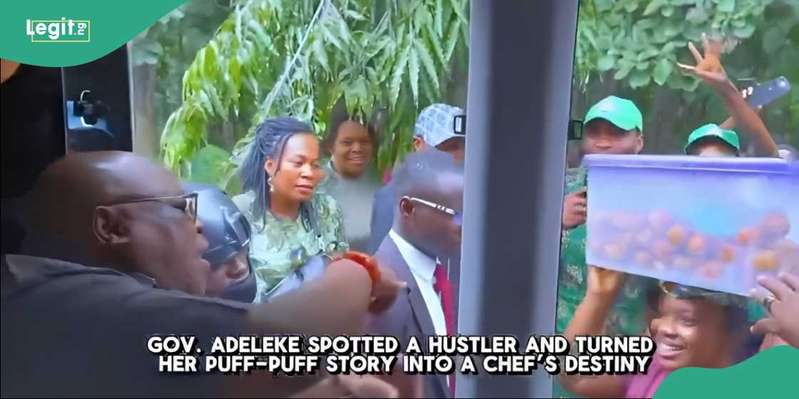 Crowd cheers “Imole” as the puff puff seller receives life-changing support. Crowd cheers “Imole” as the puff puff seller receives life-changing support.