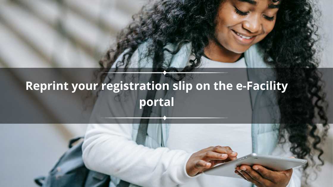 A university student on their tablet A university student on their tablet