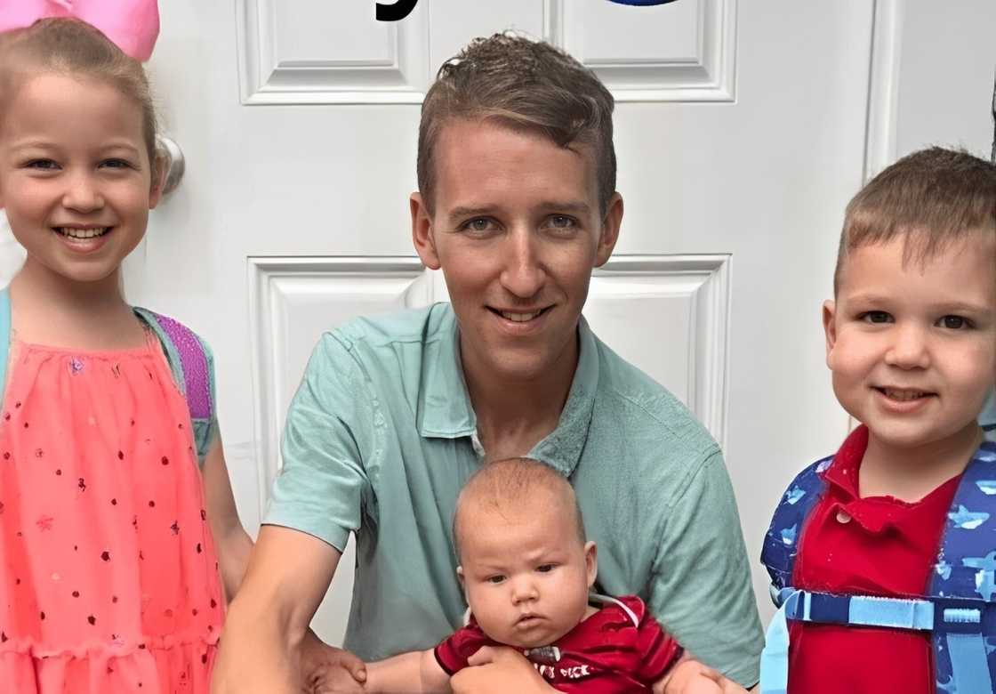 From (L-R) Cora, Patrick Clancy, Callan, and Dawson posing for a photo From (L-R) Cora, Patrick Clancy, Callan, and Dawson posing for a photo