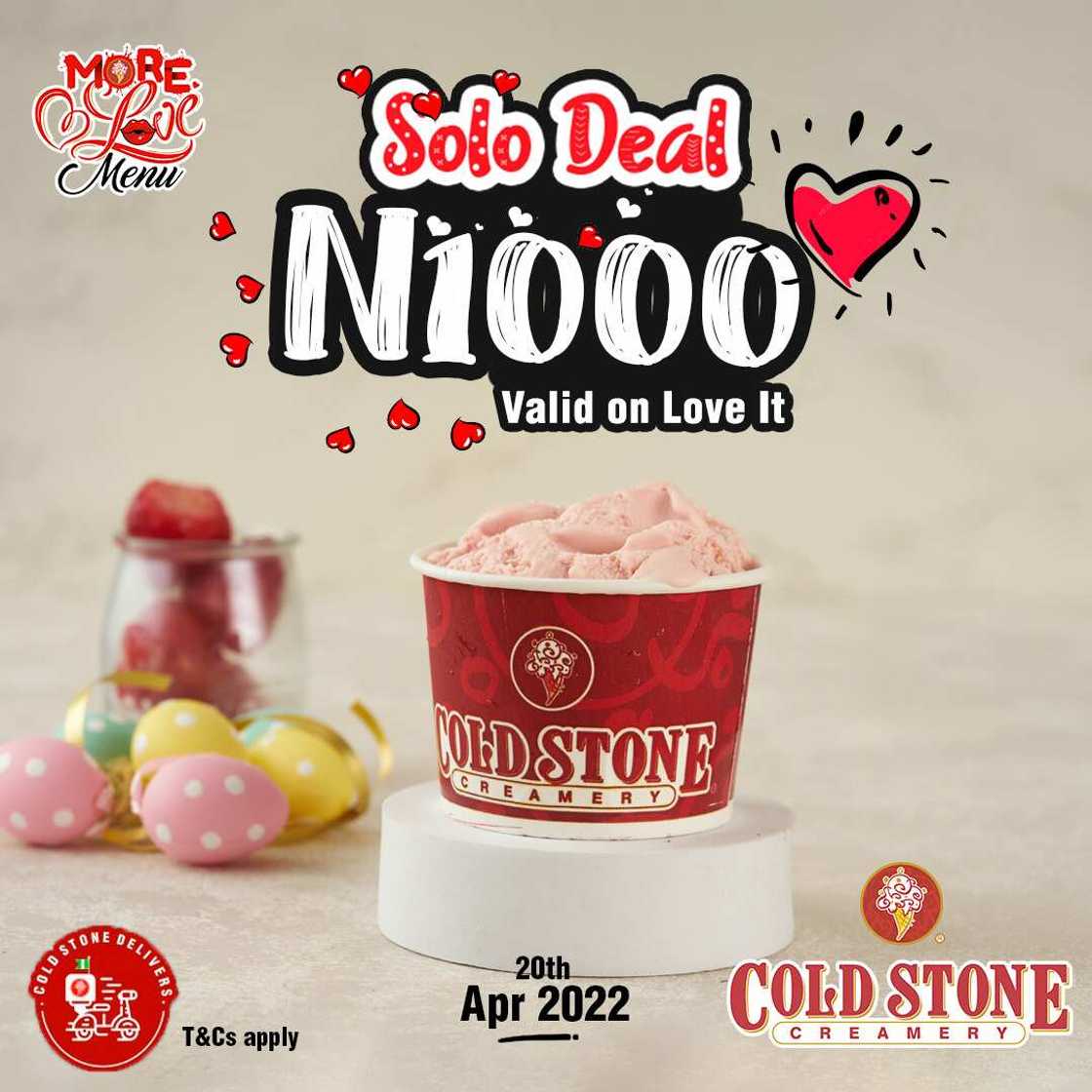Cold Stone, Sweet Pineapple Cream, Coconut Custard Cream Flavours Cold Stone, Sweet Pineapple Cream, Coconut Custard Cream Flavours