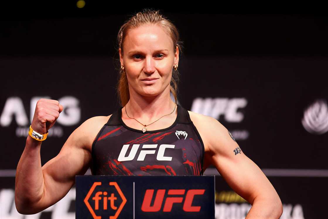 Valentina Shevchenko at Singapore Indoor Stadium