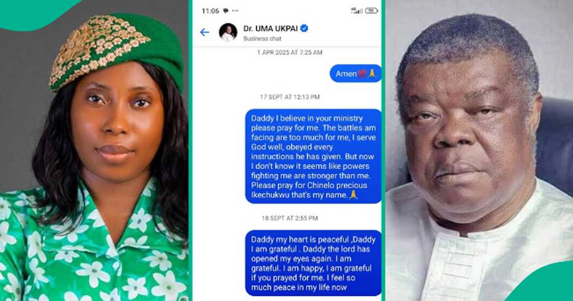 Lady shares her conversation with Uma Ukpai.