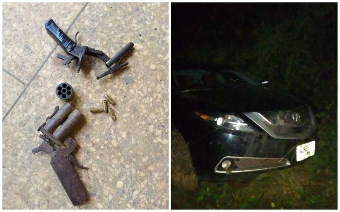 An yi bata kashi tsakanin 'yan fashi da 'yan sanda a Anambra (Hotuna) An yi bata kashi tsakanin 'yan fashi da 'yan sanda a Anambra (Hotuna)